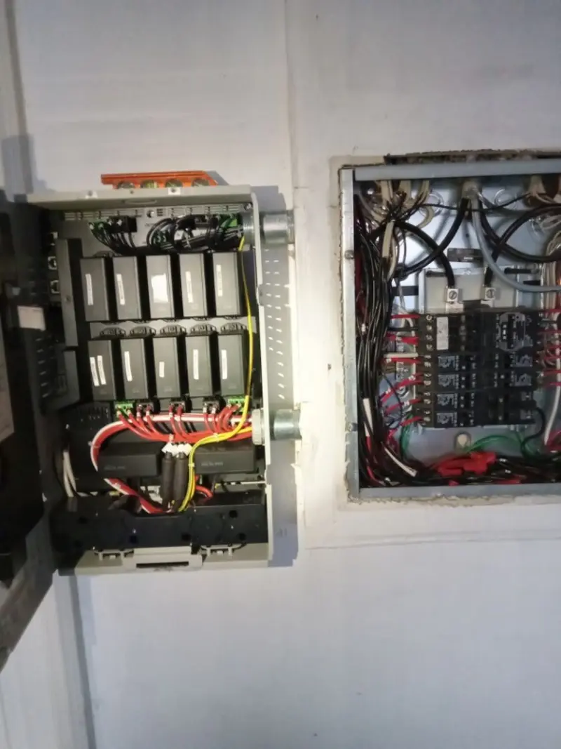 Electrical panel upgrade completed for Commercial Electrician Services in Saxon